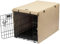 X-ZONE PET Housse de cage pour chien à double porte – Housse de niche en polyester (convient aux caisses métalliques de 61 cm, 76,2 cm, 91,4 cm, 106,7 cm, 106,7 cm, brun roux)