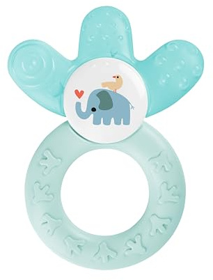 MAM Mordedor, a partir de 4 Meses, Alivio Instantáneo a la Dentición de los Dientes Posteriores, con Agua para Refrescar, Ligero y Fácil de Agarrar, Fácil de Limpiar, Azul, Pack de 1