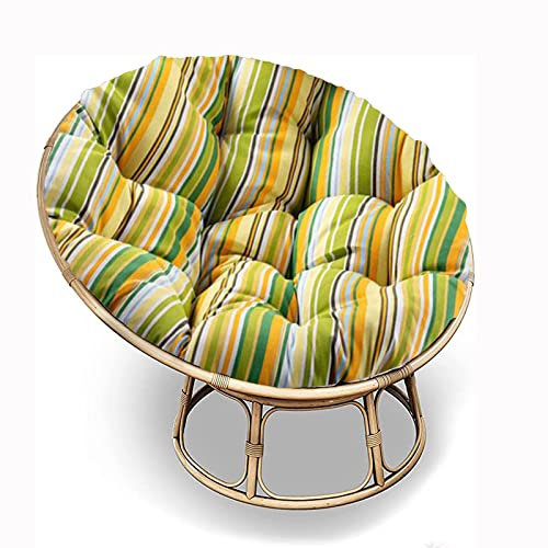 SRHWBF Papasan-Kissen für Papasansessel, Gartensessel Gepolstert Sitzkissen für Drehsessel Korbsessel Balkonstuhl (NUR Kissen) (3 Ø170cm/66.9 in)