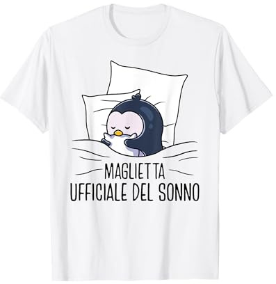 Pinguino Camicia da Notte Dormire Ufficiale Maglietta