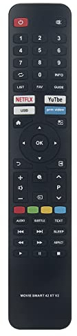 VINABTY Neu Movie SMART 42 XT V2 ErsatzFernbedienung für Dyon Movie SMART 42 XT V2 Fernbedienung Remote Controller