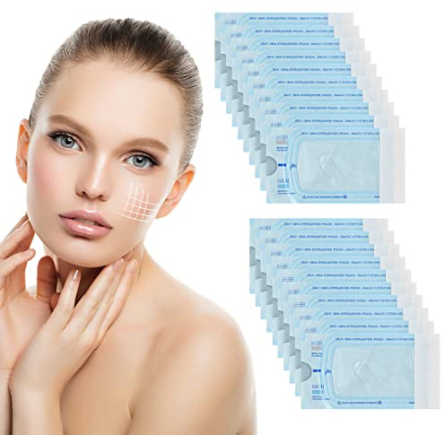 240 Pcs Hilos de Absorbible Facial, Hilo de Soluble Lifting Face | Hilo de Seda de Activo, Kit de Elevación de Hilos Tensores para Reafirmantes la Piel Facial, 20 Packs