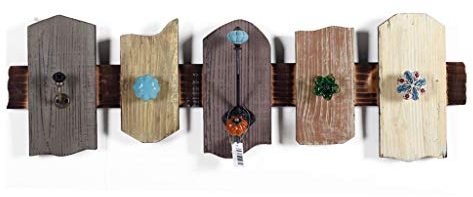 CAZARU Garderobe Mittelmeer Vintage Haken Wandbehang Dekoration Multifunktions-Aufhänger Schlüsselanhänger Wandgarderobe