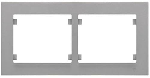 BJC - IRIS PLUS | Marco 2 elementos horizontal aluminio mercurio BJC 18012-MA - BJC 18012-MA