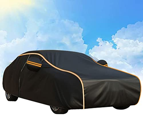 NURCIX Autoabdeckung für BWM 3er Touring Kombi 2004-2012, Uv-Schutz, Wasserdicht, Kratzfest, Langlebig, Gefüttert, Atmungsaktive Baumwolle(Color:BO,Size:with Cotton)