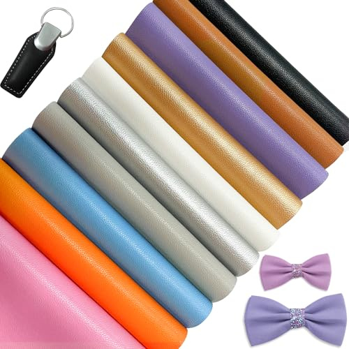 XHT 10 Stück 20x30cm Hochwertiges Lychee-Kunstleder, für Ohrring, Handtasche, Kopfschmuck, Geschenke DIY Handwerklich
