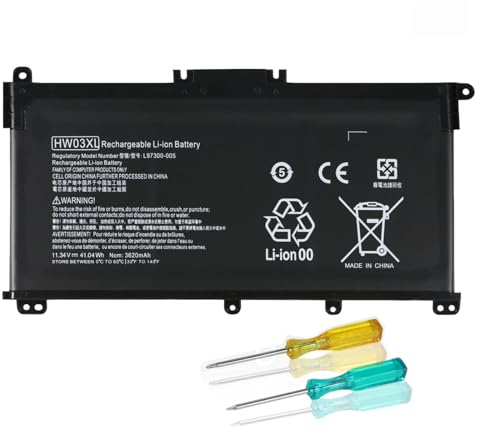 HW03XL L97300-005 Battery Replacement for HP Pavilion 15-EG 15-EH 15Z-EH 17-CN 17t-CN 17-CP 17z-cp100 17S-CU 15t-eg100 15z-eh100 15-EG0XXX 15-EH0XXX 15-eg1025cl eg1053cl 17-CN0XXX HW03041XL