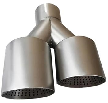 Auto End Endschalldämpfer Für GTI Für MK7 Für Golf 7 Düse 1 Stück Doppel Matte Edelstahl Auto Schalldämpfer Spitze Auspuff Spitze Rohr Universal Auspuff Spitze 60 MM 63mm Auto Auspuffrohr(Right in51-o