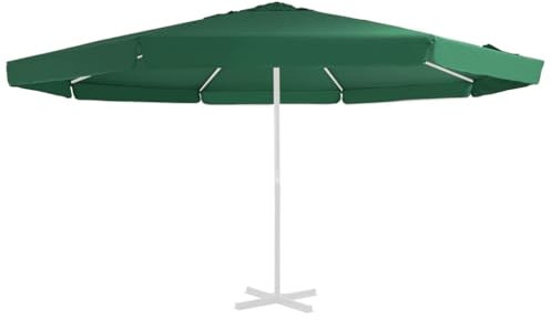 Home & Garden Item-Replacement Fabric for Outdoor Parasol Green 500 cm