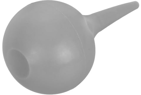 Perilla de Oído 75ml de Pvc para Eliminación de Cera | Uso Cómodo y Portátil, Diseño Multifuncional, para Adultos y Niños, Color Gris