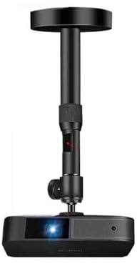 zhongqunli Extendable Projector Projector Bracket Hanging Wall Universal Telescopic Projector Fixed Bracket Hanging Ceiling Bracket ﻿ Projector Wall Mount(Black)