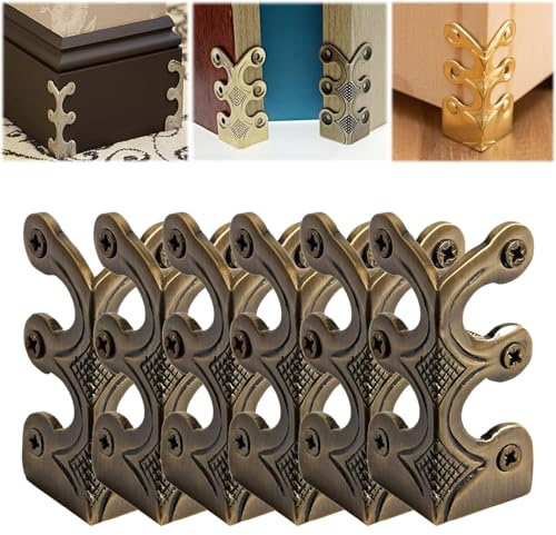 Skiffers - Skiffers Baseboard Corner Protectors, Baseboard Skiffers, Skiffers Corner Protectors, Brass Skiffers, Solid Brass Skirting Board Corner Protectors(Bronze,18)