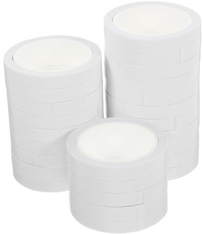 GLEAVI 25rotoli Nastro Biadesivo Sottile Di Diverse Dimensioni Per Imballaggi Scatole Biglietti d Invito Scrapbooking e Creazioni Artistiche Facile Da Usare e Adesivo Forte