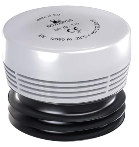 Novanetus HypAir Balance - Aeratore per tubi DN 70-110, valvola di ventilazione per impianti fognarie