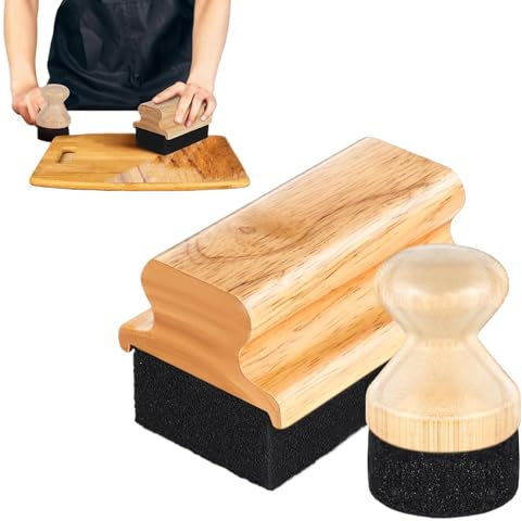 Aplicador De Aceite Mineral Para Tablas De Cortar | Cepillo para Aceitar Tablas de Cortar,Aplicador De Cera Para Restaurar Utensilios De Cocina De Madera
