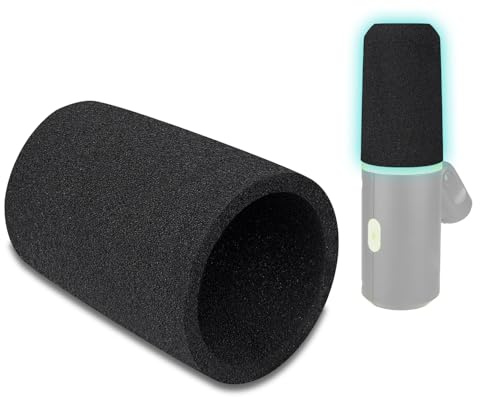 SOULWIT 2 Stück Mikrofon Pop Filter für Shure MV6, Schutz Mikrofon Schaum Abdecken Windschutz