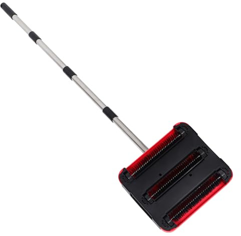 BESPORTBLE Hand Push Carpet Sweeper Manual Dust Mop Lightweight Non-electric Floor Sweeper Efficient Pet Hair Removal Rug Broom for Home and Restaurant Cleaning