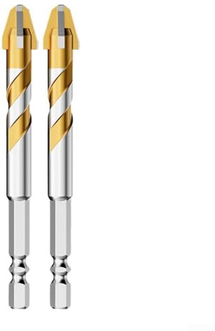 Juego de 2 brocas excéntricas para hormigón, mármol con 9 cuchillas para eficiencia (12 mm)