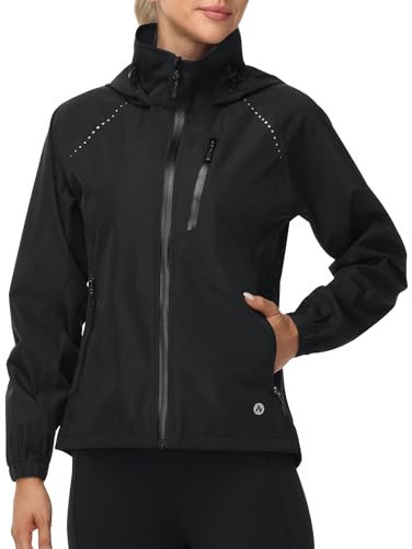 Nepest Fahrradjacke Damen Wasserdicht Atmungsaktiv Leicht Reflektierend | Fahrradjacke Damen, Regenjacke, Windjacke, Rennrad, MTB, Radfahren, Laufen, Wandern, Pendeln, 10000mm, UPF 50+, Packbar