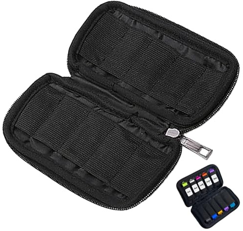 Sac De Rangement Pour Clé Usb, Rangement Clé Usb,Case De Stockage, Organisateur Accessoires Electroniques Usb Avec 10 Emplacements,Pour Jump Drives/Pen Drive/Thumb Drive/Flash Drive, Noir, 1 Pièce
