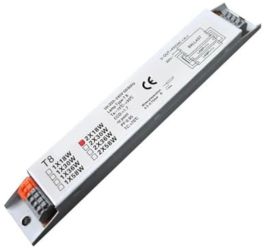 Ballast électronique domestique, Ballasts électroniques for lampes fluorescentes à large tension 220-240 V CA 2 x 18 W T5/T8 36 58(T5 1x14w)