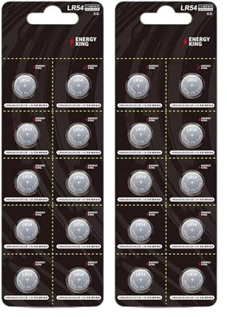 Pilas alcalinas AG10 de 1,5 V, 10/20 unidades, construcción de metal, repuesto para accesorios electrónicos para calculadoras de relojes