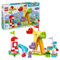 LEGO DUPLO Peppa Pig Funfair - Fine Motor Skills Toys for 2+ Year Old Girls & Boys - Big Fair Wheel, Slide, Juice Bar and 3 Figures incl. Danny Dog & Candy Cat - Early Development Activity - 10453