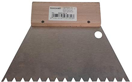 Fugodicht Leim Klebstoff Zahnspachtel Bodenleger Normalstahl B14 6.0x6.0mm gezahnt 180mm