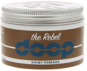 DOOP The Rebel Pomade - für lockiges Haar - 100 ml - Hoher Halt und hoher Glanz - Fester Halt, den ganzen Tag lang