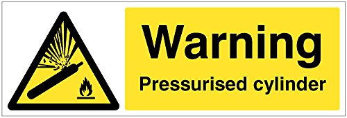 Caledonia Signs 14520M Warning Pressurised cylinder