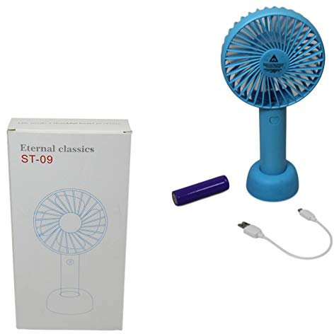 Casa D' Or Mini Portable Desk Fan Mini USB Ventilator Cooling Desk Fan Rechargeable and Powerful