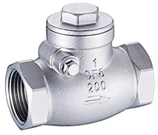 KHJK CHF-Value Acier Inoxydable clapet Anti-Retour de Fil Bouche Horizontale clapet Anti-Retour 304 Femme en Acier Inoxydable Fil Balançoire clapet Anti-Retour (Specification : 3/4Inch)
