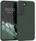 kwmobile Custodia Compatibile con Samsung Galaxy S22 Cover - Back Case per Smartphone in Silicone TPU - Protezione Gommata - verde muschio