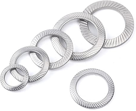 CONPHERON Sicherungsscheiben Edelstahl A2 Anti-Rutsch Sicherungsscheibe Edelstahlscheiben M16, 10 pcs