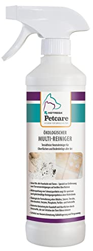 HOTREGA Ökologischer Multi-Reiniger Petcare 500 ml | Allzweckreiniger | Neutralreiniger gegen Urin & Tierverunreinigungen | Ohne Tenside | Sicher für Hunde & Katzen | Auf Textil, Laminat, Parkett