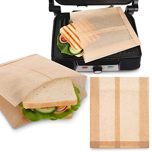 Paper Barbecue Bag Non Stick Reusable Toastabags Premium Paper Bags for Toaster Oven Toast Bags Pack of 48 Microwave and Grill Heat Resistant up to 220 °C