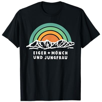Eiger Moine Vierge Bernoise Oberland Suisse Montagne Randonnée T-Shirt