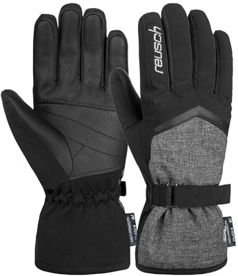 Reusch Winterhandschuhe für Damen | warm & wasserdicht mit Softshell | winddichte & atmungsaktive Skihandschuhe mit Klettverschluss, für Alltag, Freizeit & Wintersport, Größe 6-8,5, Moni R-TEX XT