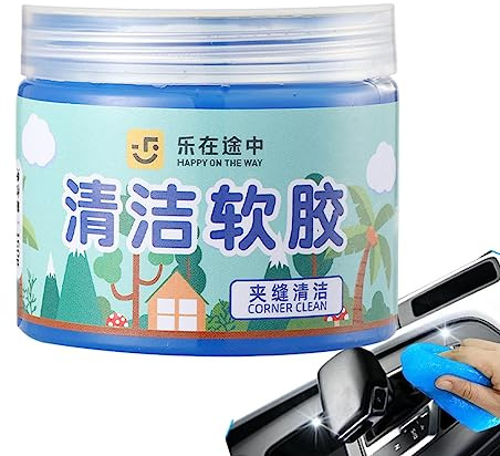 Gel de limpieza de polvo para coche, limpiador de teclado para rejillas de ventilación de coche, limpiador de teclado para detalles del interior, barro de limpieza de polvo interior, barro pegajoso de