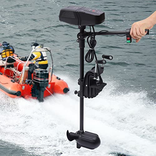 260LBS Elektro Außenborder Bootsmotor 48V Elektromotor Boot Bürstenloser mit LED-Anzeige, 360° Drehbar, Faltbar Außenbordmotor für 4-7 Meter lange Fischerboote Fischerboote Kajaks Max1500KG