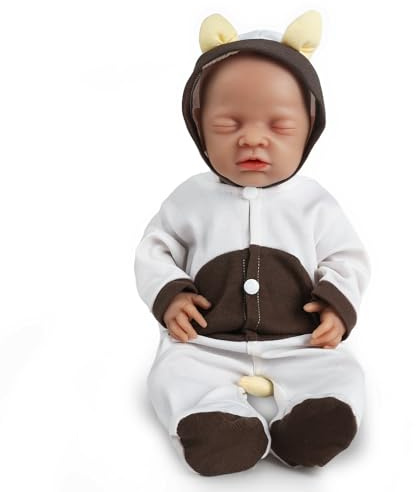 Vollence Bambola Neonata Reborn in Silicone da 40 cm Che Dorme | Realistica e Perfetta per Bambini e Collezionisti | Regalo Perfetto per Compleanni e Natale - Ragazza