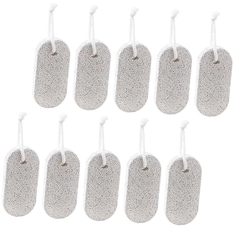 Praktische Fußpflegesteine 20stücke Vulkanstein für Fußpflege | Pumice Stone, Hornhautentferner fürs Bad, 20 Stück für Zuhause und Beauty Shop