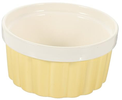 TOPBATHY 1stk Puddingschüssel Backschüssel Aus Keramik Schüssel Zum Servieren Von Speisen Brulee-gericht Auflaufförmchen Backförmchen Keramikschale Eiscreme Tassen Frühstück Kind Futternapf