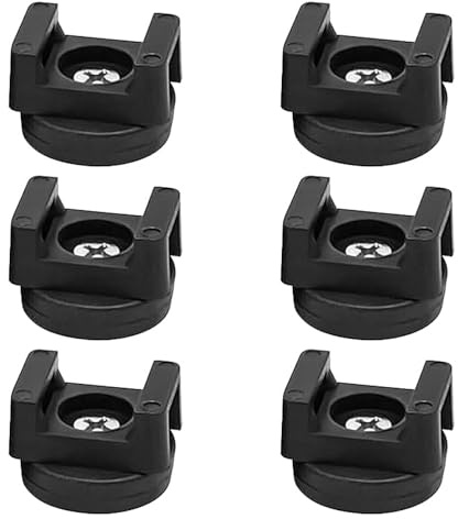Hsthe Sea 6 Pcs Magnetic Cable Ties, Magnetic Cable Clips, Cable Base Cable Holders Cable Clips Holder Mounting Fixings Base Holder for Car, Office and Home