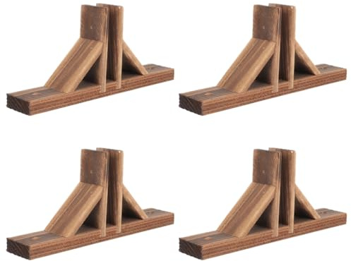BESPORTBLE 4pcs Freestanding Pet Gate Wood Support Feet Triangle Support Feet for Wide Foldable Pet Gate Safety Fence Feet for Wooden Dog Gate