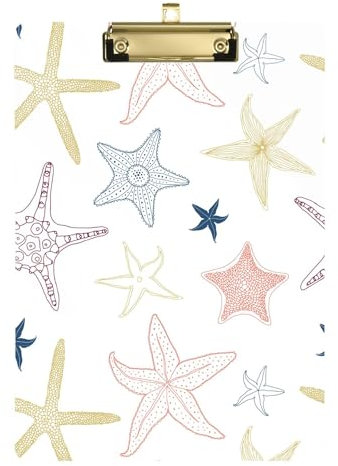 Ocean Seastars Acryl-Klemmbrett, A4, 31,8 x 22,9 cm, Inspektor-Klemmbrett (Langwort) mit niedrigem Profil-Clip für LKW-Fahrer, Klassenzimmer