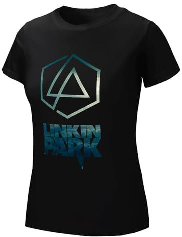 L$in*k$in Baumwoll-T-Shirt Park für Damen, Kurzärmelig, Bluse mit Rundhalsausschnitt, Logo, Bedruckt - Sommer-Fans Kleidung, Pullover, Top
