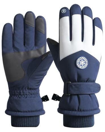 Latex Gloves Massage Gloves Warm Cute Printed Cycling Gloves Soft Windproof Gloves Mesh Gloves Women (Navy, One Size)