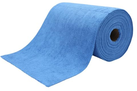 ROGGE Easy CLEAN Mikrofaser Rolle 75x Reinigungstücher, 30 x 30 cm, 200 Gr/m², versch. Farben. Supersoft Wischtücher für Küche, Bad, Auto, Büro, Bikes, Werkstatt UVM. (blau)