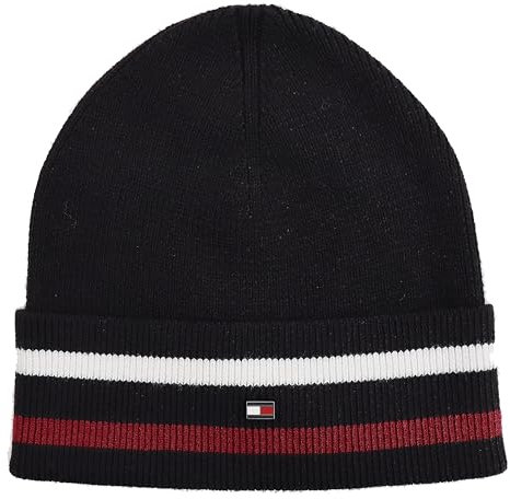 Tommy Hilfiger Strickmütze Mütze Beanie Schwarz One Size